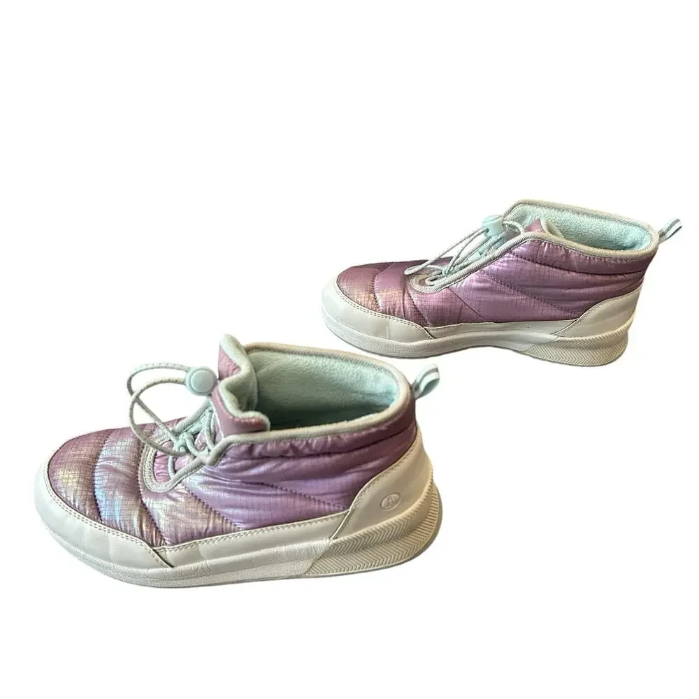Lands End Girls size 4M Iridescent Snow Boots
